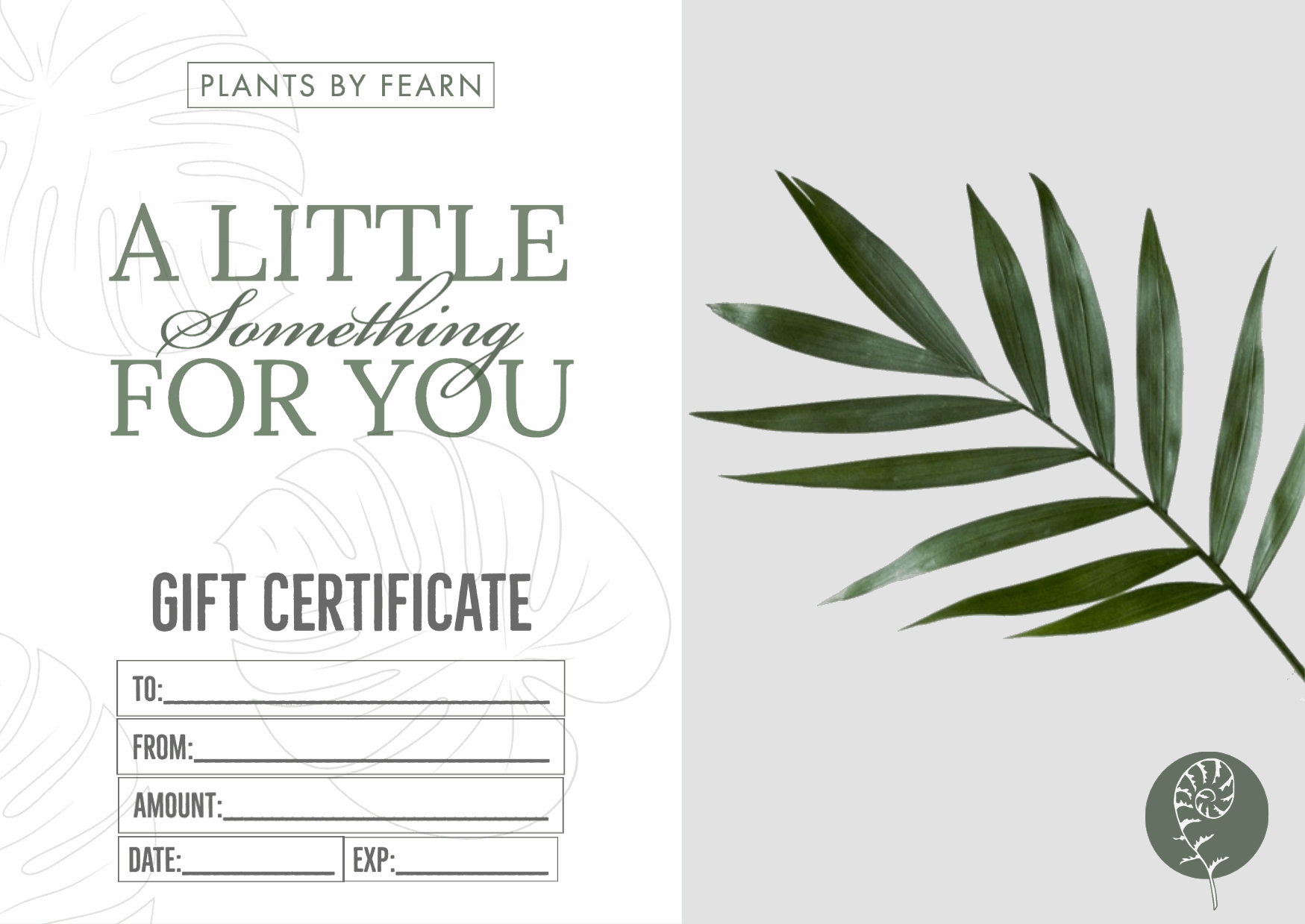 Fearn Plant Co Gift Card